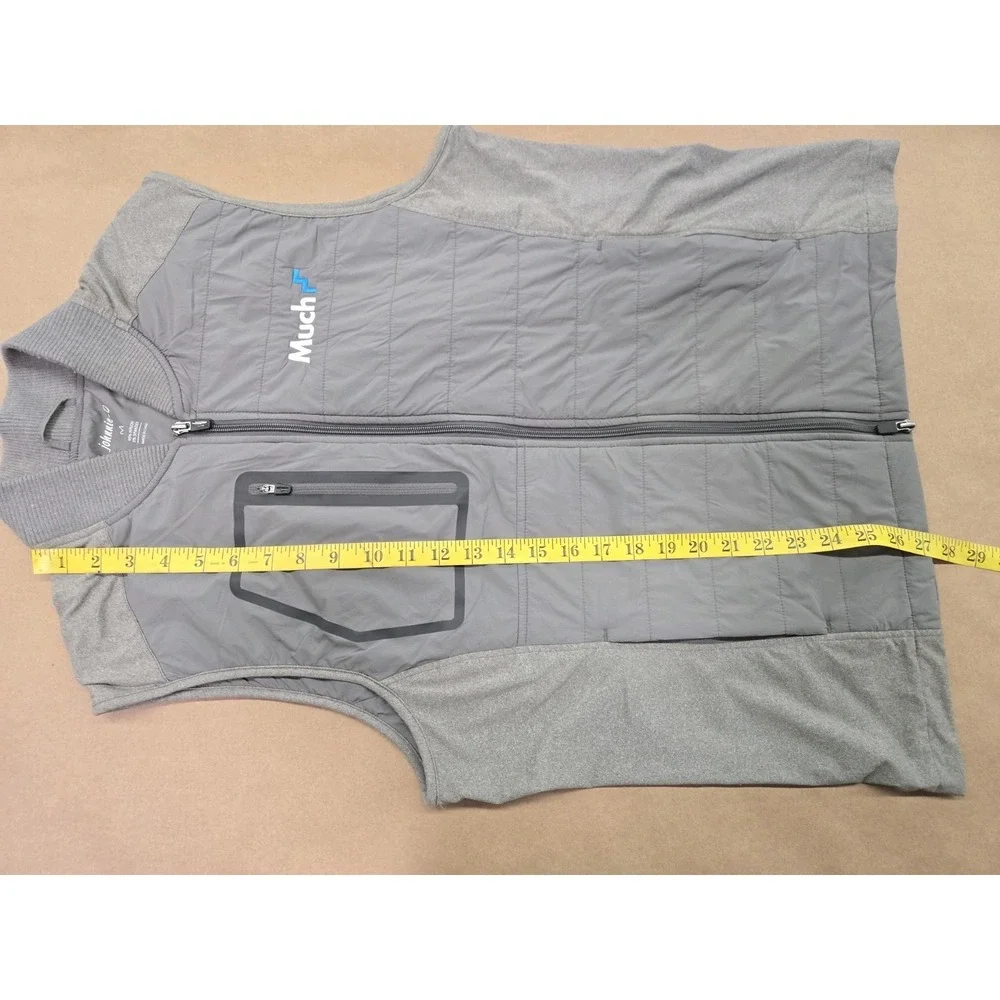 Johnnie O‎ Men's Duffy Puffy Vest Size M Meteor Gray MUCH Logo